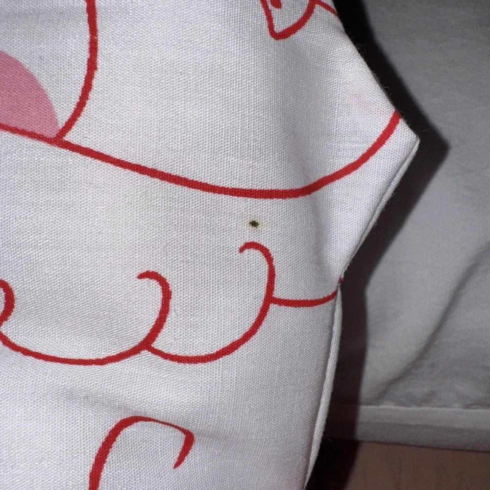 2 Vtg Fabric Handmade Stuffed Santa Pillows For Chair Or Shelf